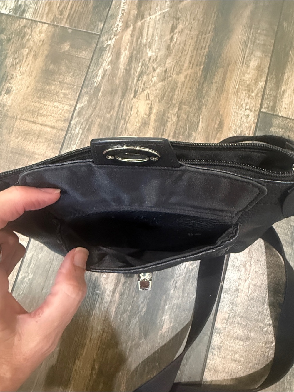 Coach Black Pebbled Leather Shoulder Crossbody - Picture 2 of 3